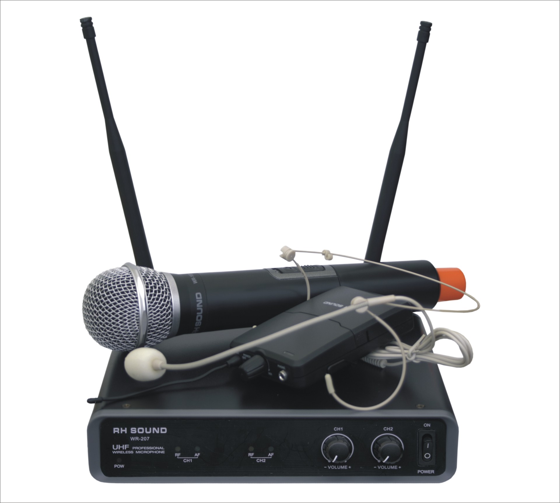 WR207HHM Mikrofon bezprzewodowy dwukanałowy nagłowny/doręczny 