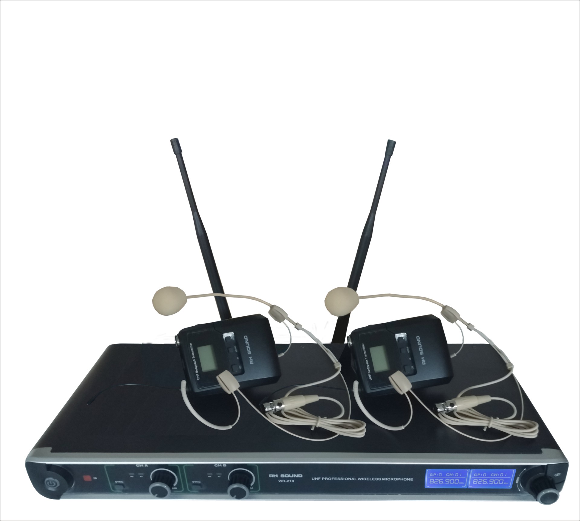 WR-218HMHM Mikrofon bezprzewodowy nagłowny podwójny